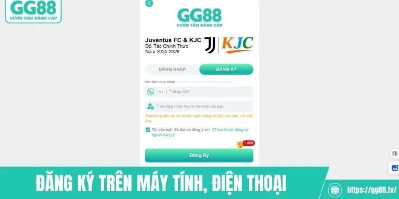 Hướng dẫn đăng ký hội viên trên máy tính, điện thoại